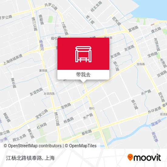 江杨北路镇泰路地图