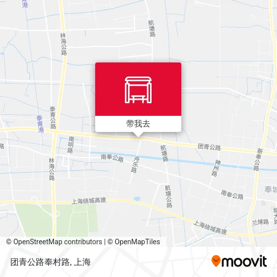 团青公路奉村路地图