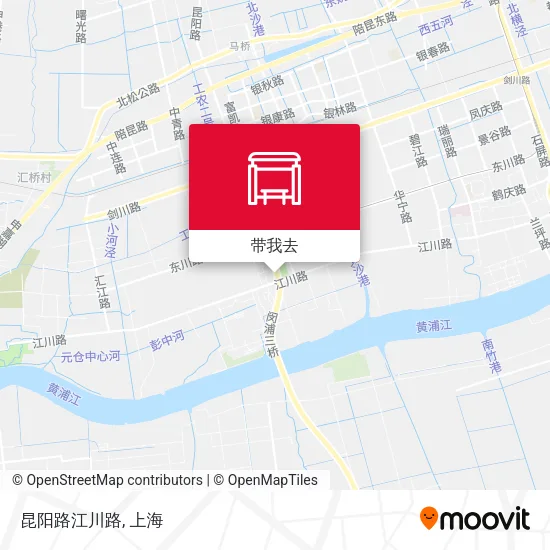 昆阳路江川路地图