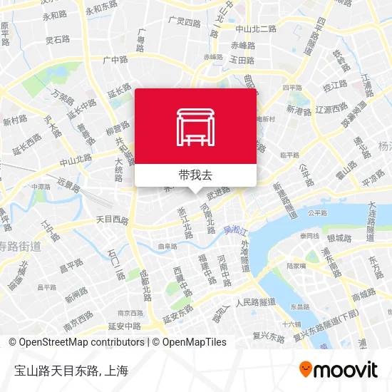 宝山路天目东路地图