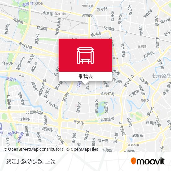 怒江北路泸定路地图