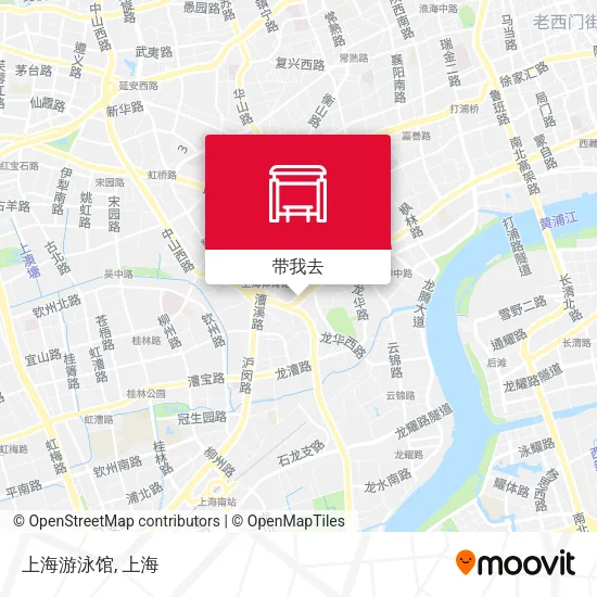 上海游泳馆地图