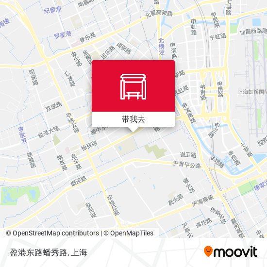 盈港东路蟠秀路地图