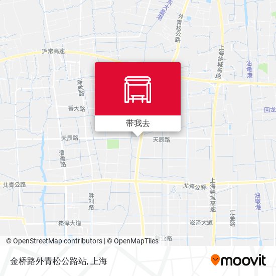 金桥路外青松公路站地图