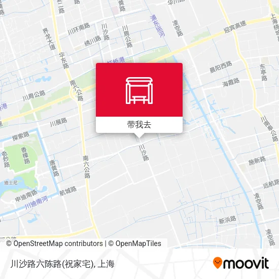 川沙路六陈路(祝家宅)地图