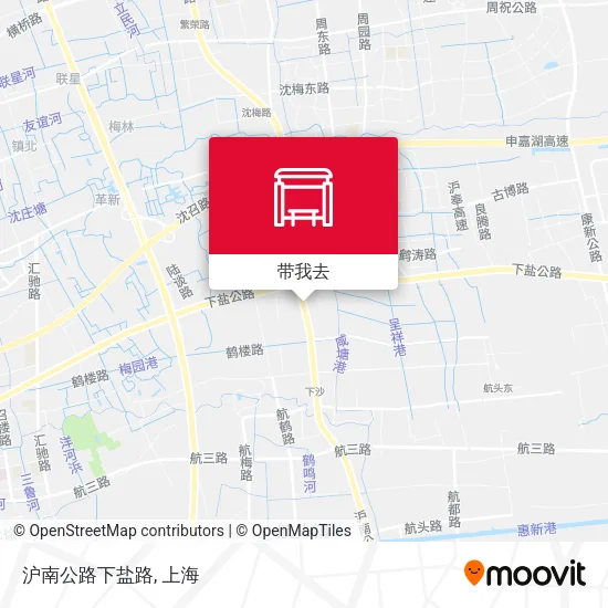 沪南公路下盐路地图