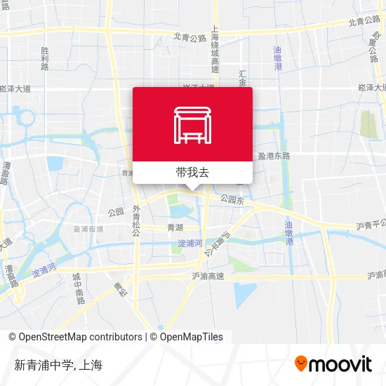 新青浦中学地图