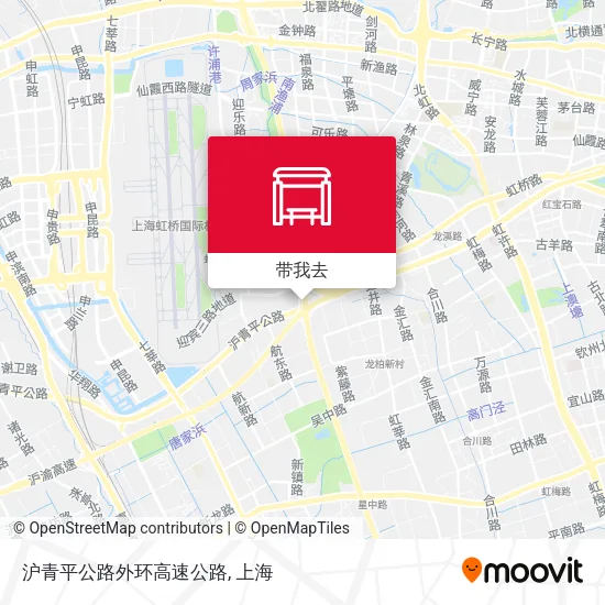 沪青平公路外环高速公路地图