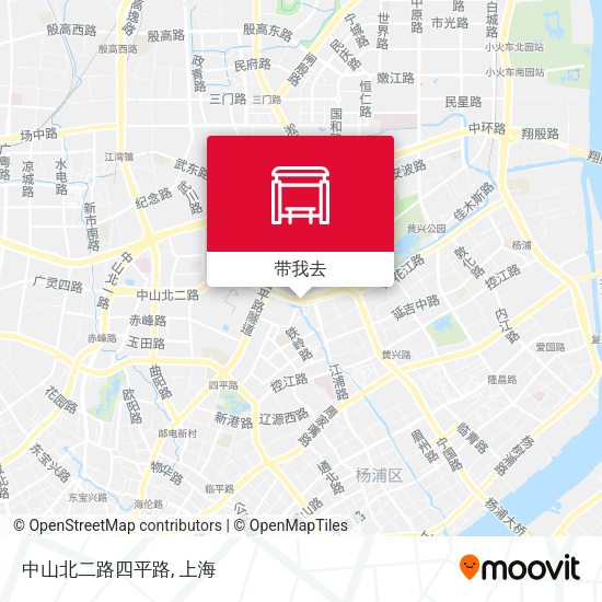 中山北二路四平路地图