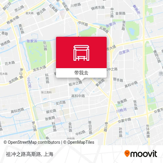 祖冲之路高斯路地图