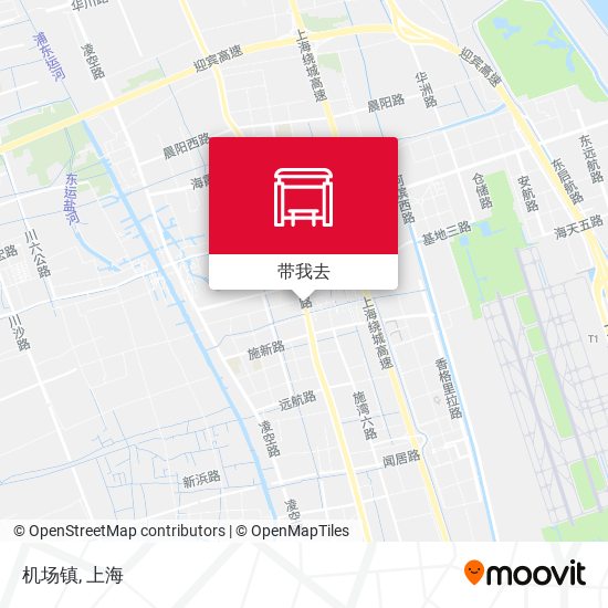 机场镇地图
