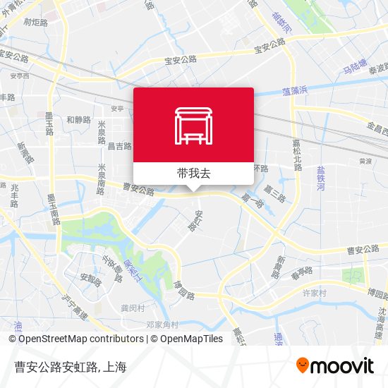 曹安公路安虹路地图