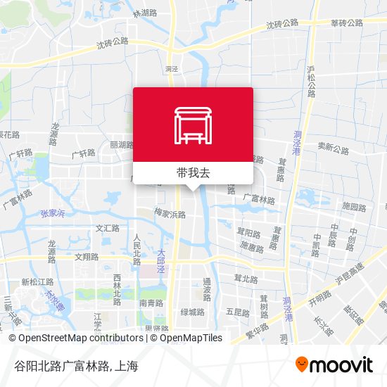 谷阳北路广富林路地图