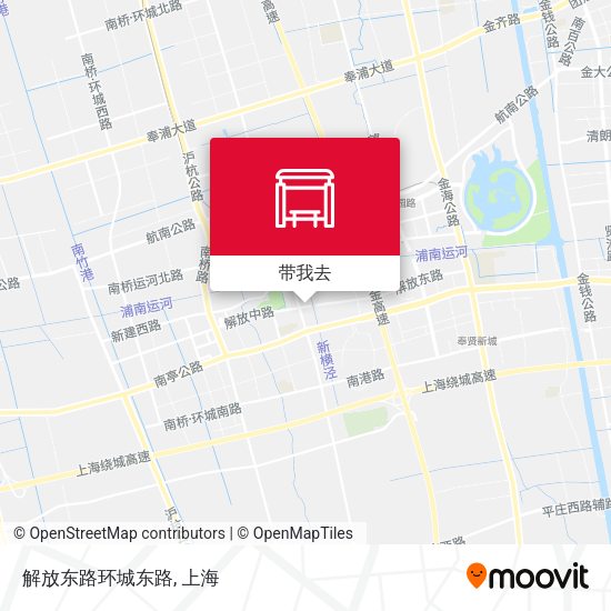 解放东路环城东路地图