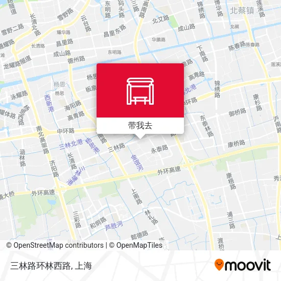 三林路环林西路地图