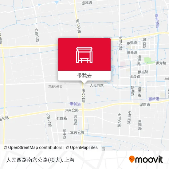人民西路南六公路(项大)地图