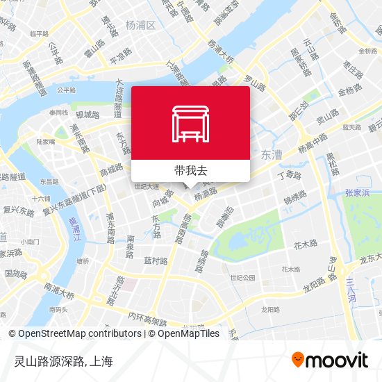 灵山路源深路地图