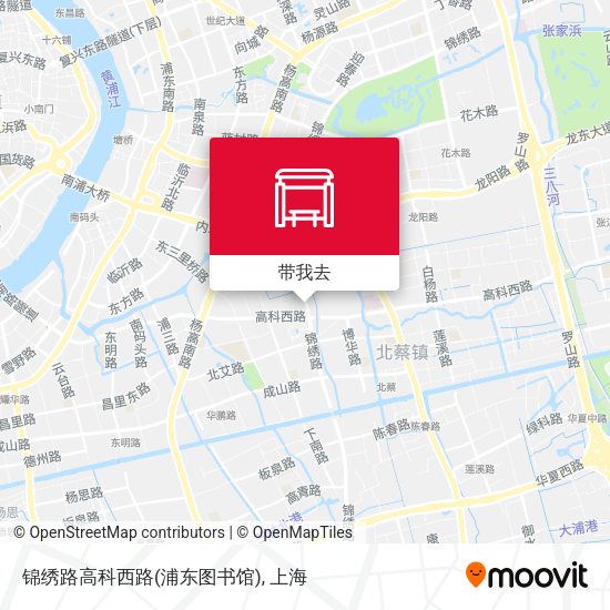 锦绣路高科西路(浦东图书馆)地图