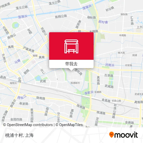 桃浦十村地图
