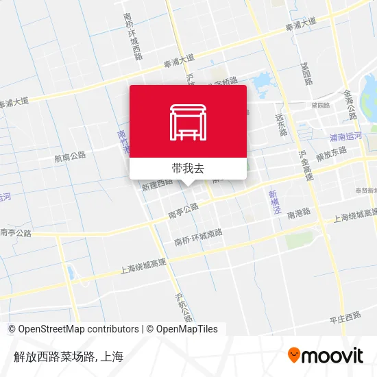解放西路菜场路地图