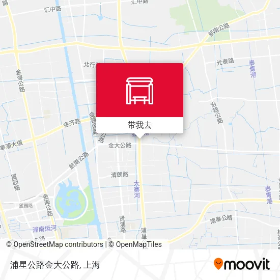 浦星公路金大公路地图