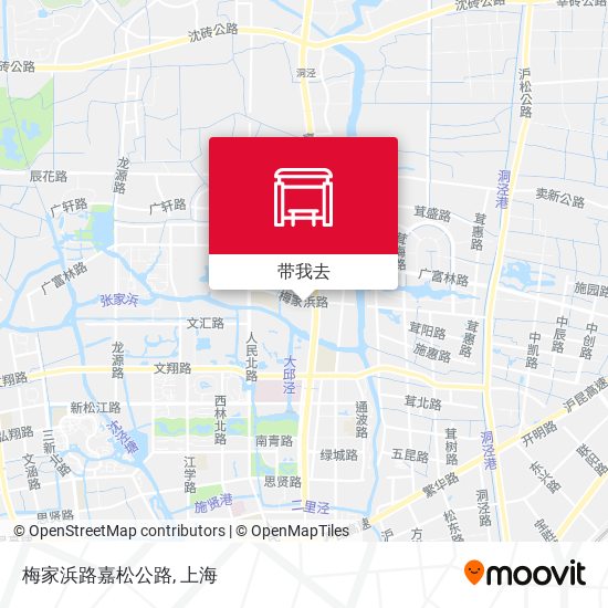梅家浜路嘉松公路地图