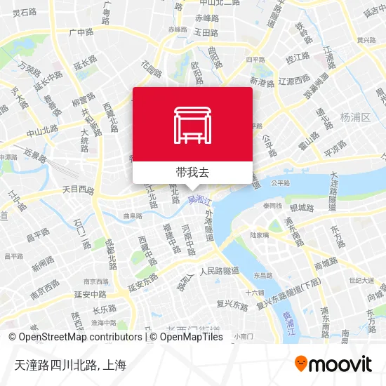天潼路四川北路地图