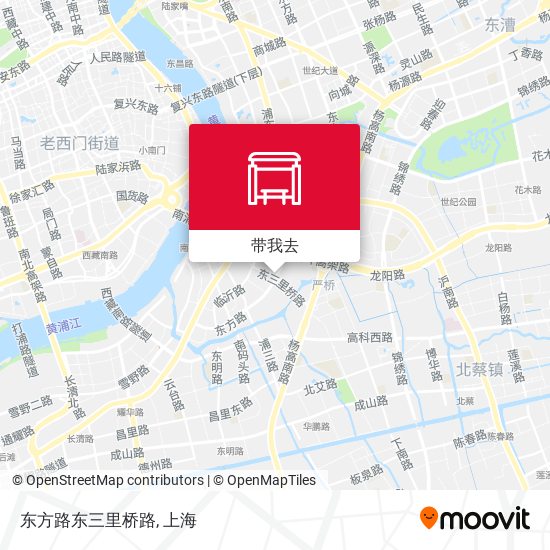 东方路东三里桥路地图