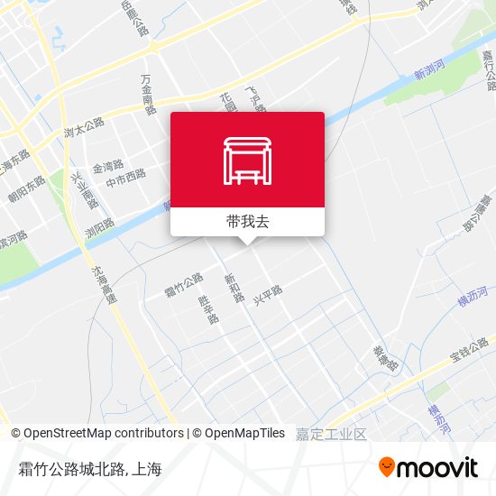 霜竹公路城北路地图