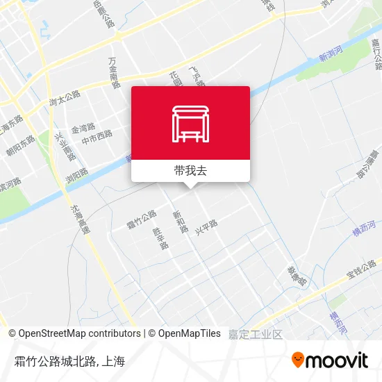 霜竹公路城北路地图