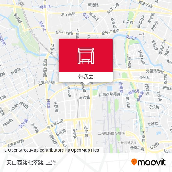天山西路七莘路地图
