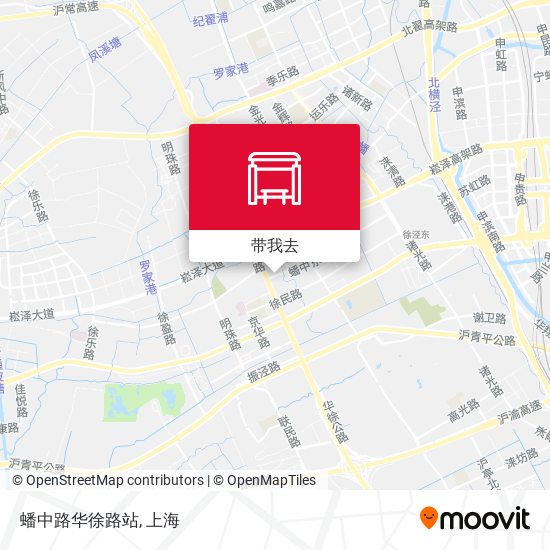 蟠中路华徐路站地图