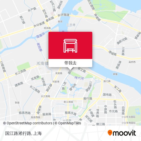国江路淞行路地图