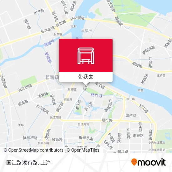 国江路淞行路地图