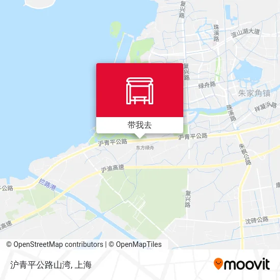 沪青平公路山湾地图