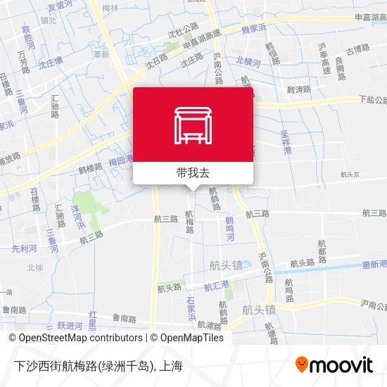 下沙西街航梅路(绿洲千岛)地图