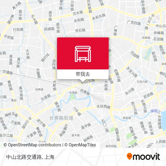 中山北路交通路地图