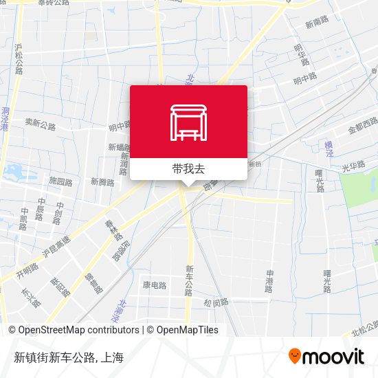 新镇街新车公路地图