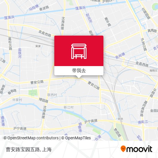 曹安路宝园五路地图