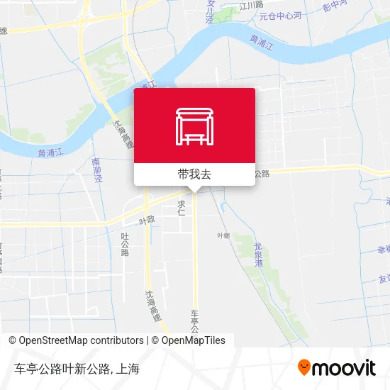 车亭公路叶新公路地图