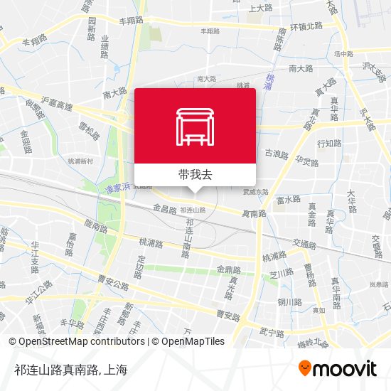 祁连山路真南路地图