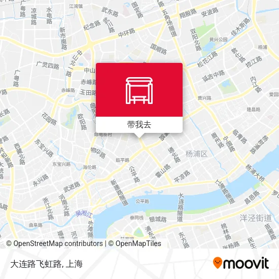 大连路飞虹路地图