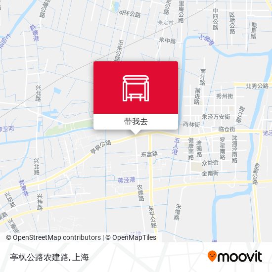 亭枫公路农建路地图