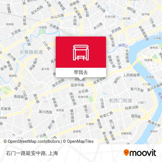 石门一路延安中路地图