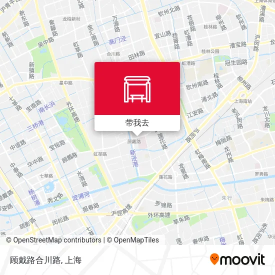 顾戴路合川路地图