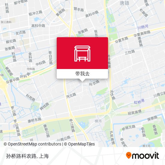 孙桥路科农路地图