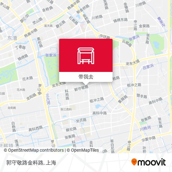 郭守敬路金科路地图