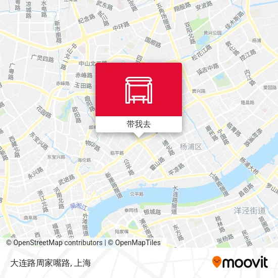 大连路周家嘴路地图