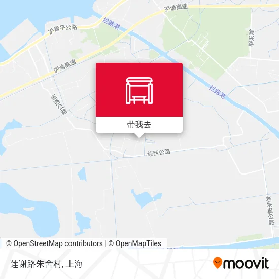 莲谢路朱舍村地图