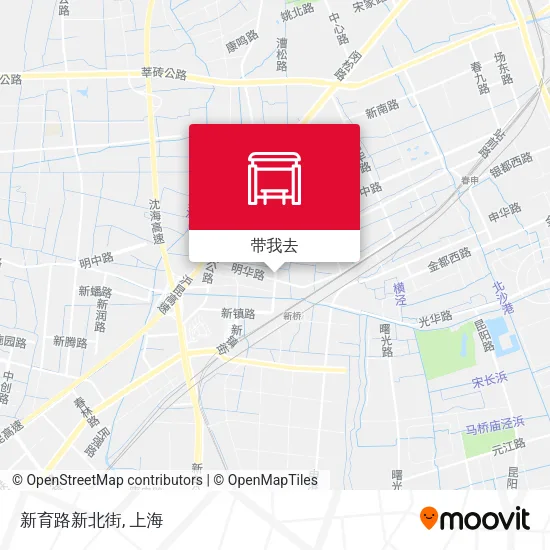 新育路新北街地图
